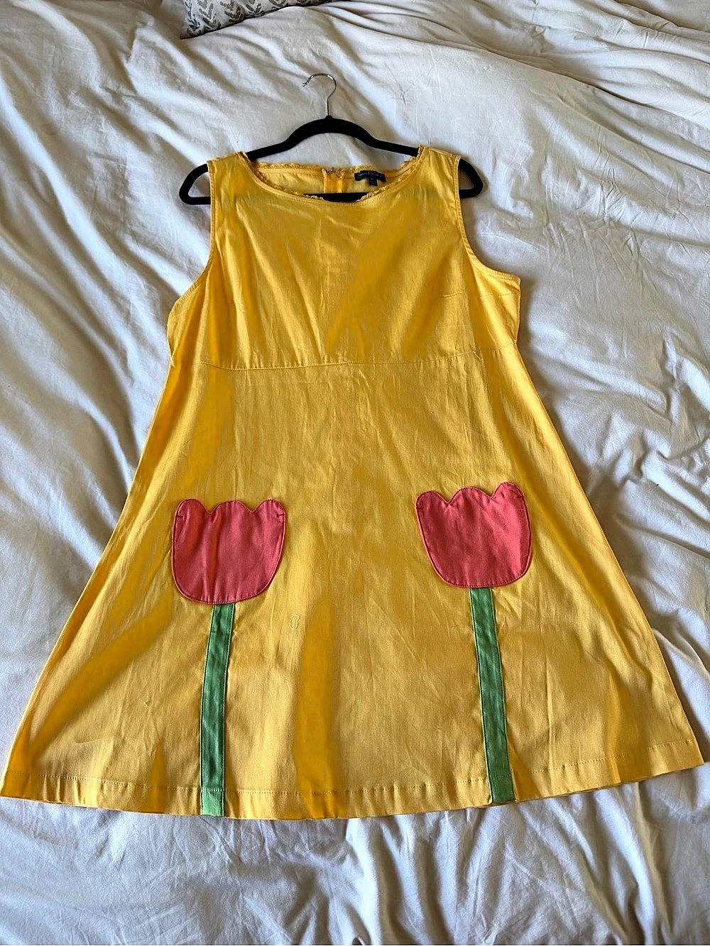 Smak Parlour Floral Mini Dress Yellow Size Large